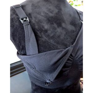 Hofish Medium Support Wireless Maternity/Nursing Bra  Black  Med  EUC